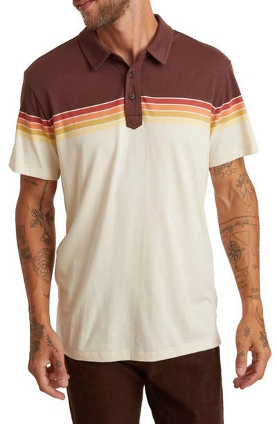 Marine Layer Nicassio Sunset Stripe Polo Shirt