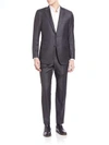 Hickey Freeman Solid Wool Suit Set In Grey