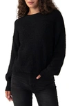 Sanctuary Plush Crewneck Sweater In Black
