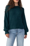 Sanctuary Plush Crewneck Sweater In Jade