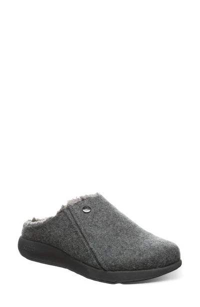 Strole Snug Wool Slipper In Charcoal