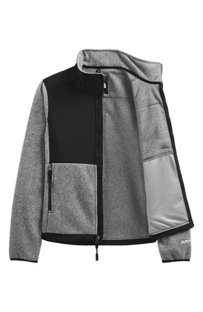 The North Face Denali Polartec Fleece Jacket In Tnf Medium Grey Heather