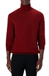 Bugatchi Men's Premium Merino Wool Turtleneck Sweater In Burgundy
