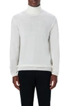Bugatchi Cable Turtleneck Sweater In Chalk
