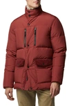 Rodd & Gunn Ohau Water Resistant Down Puffer Jacket In Garnet