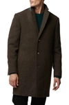 Rodd & Gunn Murchison Wool Blend Overcoat In Walnut