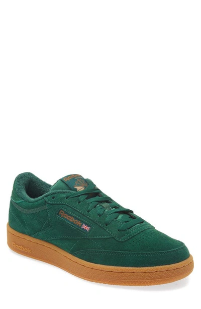 Reebok Club C 85 Suede Sneaker In Green