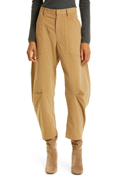 Nili Lotan Shon Stretch Cotton Pants In Amber