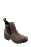 Bueno Florida Chelsea Boot In Grey Nubuck Knit