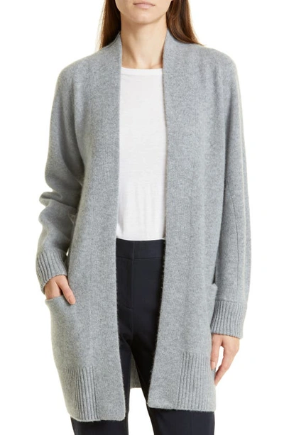 Vince Shawl Collar Cashmere Cardigan In Grey