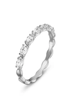 Swarovski Vittore Marquise Cut Rhodium Plated Ring In White