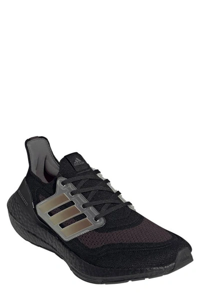 Adidas Originals Ultraboost 21 Running Shoe In Black/ Grey
