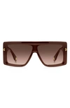 Marc Jacobs 59mm Gradient Flat Top Sunglasses In Brown