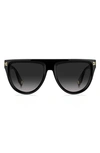 Marc Jacobs 55mm Flat Top Sunglasses In Black