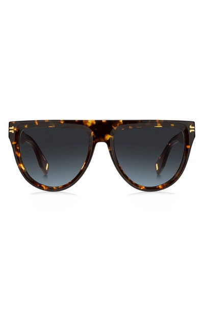 Marc Jacobs 55mm Flat Top Sunglasses In Wr9 Brown Havana