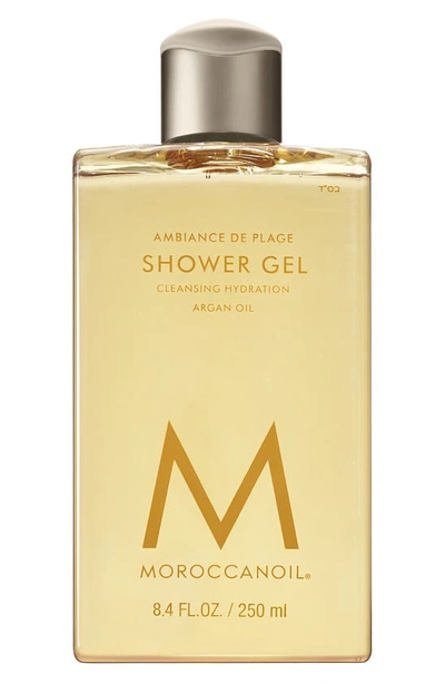 Moroccanoil Shower Gel Cleanser Ambiance De Plage 8.4 oz/ 250 ml In Ambiance De Plage - Gardenia Petals, Shredded Coconut, Pineapple