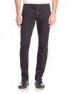 JOHN VARVATOS MEN'S BUTTON-FLY SLIM-FIT JEANS,0400090464159