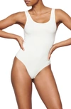 Skims Soft Smoothing Thong Bodysuit In Marble