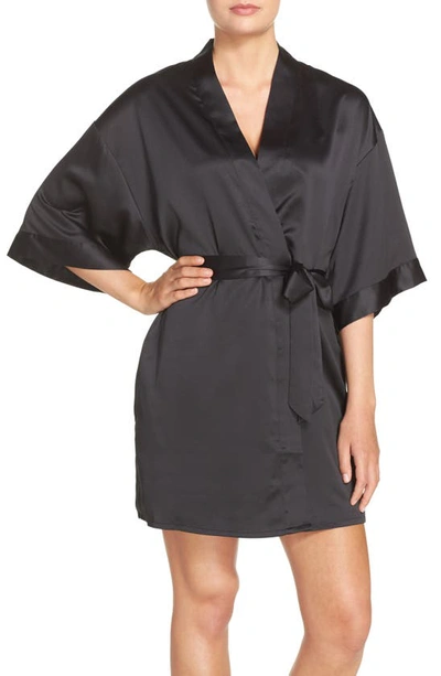 Black Bow Muse Robe In Black