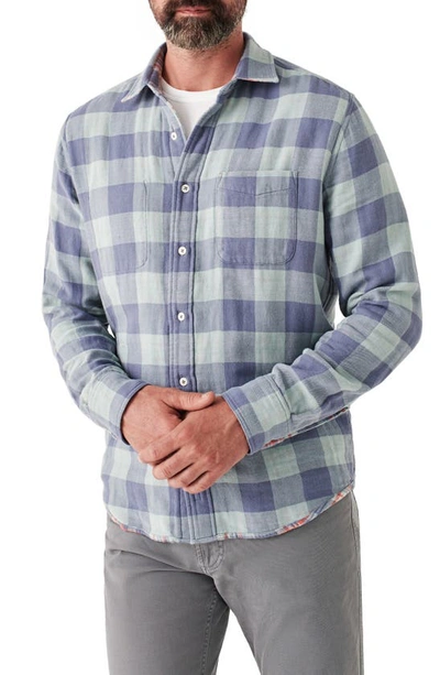 Faherty The Reversible Plaid Knit Organic Cotton Button-up Shirt In Coastal Hills Plaid
