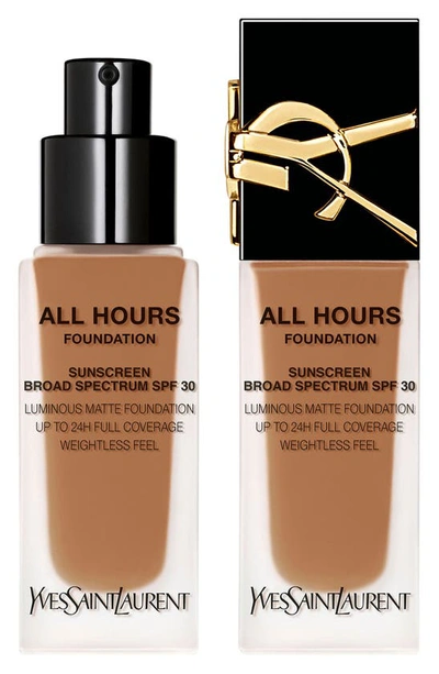 Saint Laurent All Hours Luminous Matte Foundation 24h Wear Spf 30 With Hyaluronic Acid In Dn1