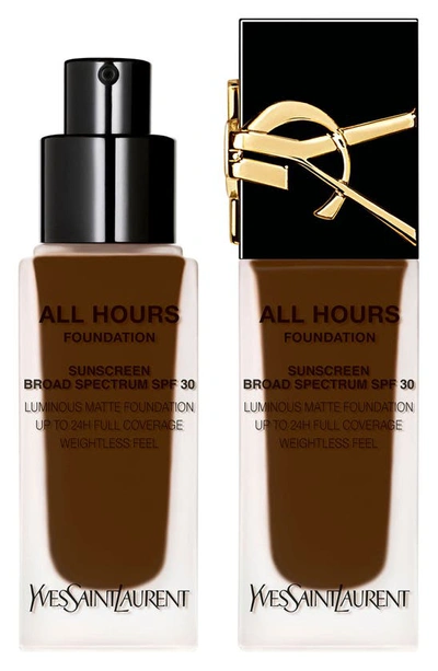 Saint Laurent All Hours Luminous Matte Foundation 24h Wear Spf 30 With Hyaluronic Acid In Dc9