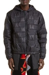 Ambush Monogram Quilted Nylon Jacket In Black No C
