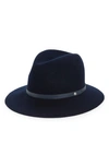 Rag & Bone Floppy Brim Fedora In Navy