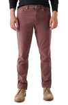 Faherty Stretch Terry&trade; 5-pocket (30") Pants In Fall Burgundy