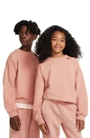 Nike Kids' Fleece Logo Sweatshirt In Rust Oxide/ Rust Oxide