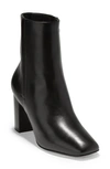 Cole Haan Chrystie Womens Leather Square Toe Mid-calf Boots In Black Leather