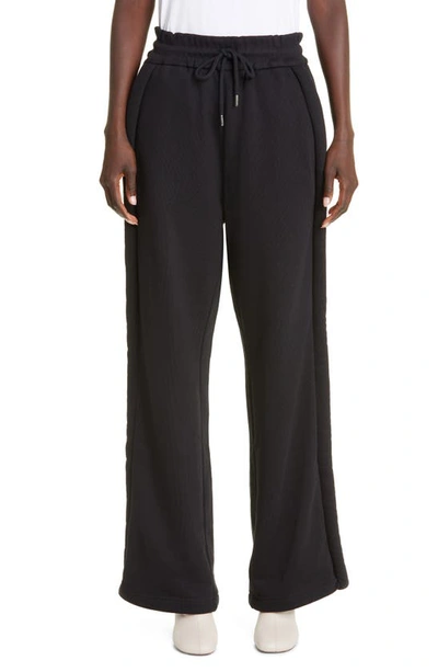 Dries Van Noten Hansens Wide Leg Heavyweight Cotton Sweatpants In