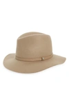 Rag & Bone Floppy Brim Felted Wool Fedora In Warm Grey