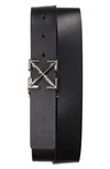 OFF-WHITE CLASSIC ARROW BUCKLE LEATHER BELT
