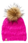 Sht That I Knit The Motley Merino Wool Beanie In Pink