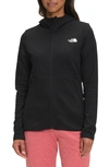 The North Face Canyonlands Full Zip Hooded Fleece Jacket In Black