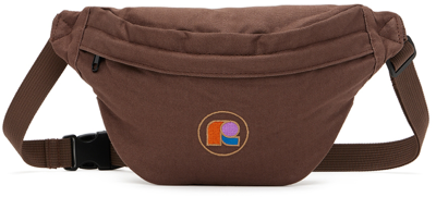 Repose Ams Kids Brown Logo Fanny Pack In Washed Root Brown