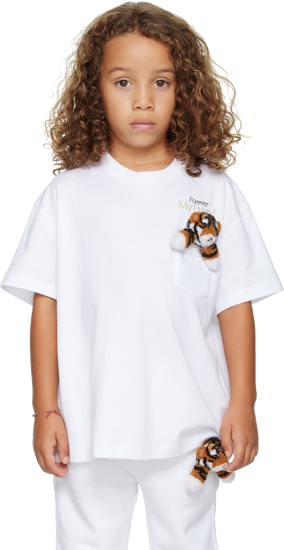 Doublet Kids White With My Friend T-shirt