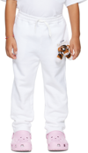 DOUBLET SSENSE EXCLUSIVE KIDS WHITE WITH MY FRIEND LOUNGE PANTS