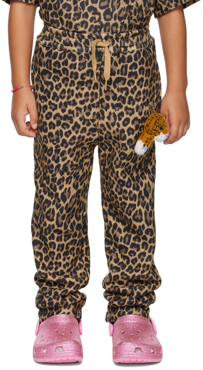 Doublet Ssense Exclusive Kids Beige With My Friend Lounge Pants In Leopard