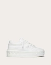 Valentino Leather Sneakers In White