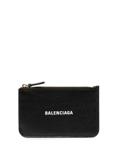 Balenciaga Zip Pouch Wallet In 1090 - Black