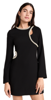 Jonathan Simkhai Katharine Diamante Embroidery Long Sleeve Minidress