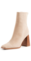 Sam Edelman Women's Ivette Square Toe High Heel Booties In Sesame Suede