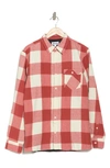 Abound Plaid Shirt-jacket In Ivory- Red Buffalo Plaid