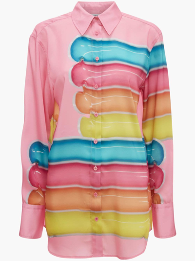 Jw Anderson Printed Shirt In Pink