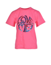 Alberta Ferretti Sequined Love Me T-shirt In Pink