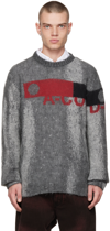 A-COLD-WALL* GRAY JACQUARD SWEATER