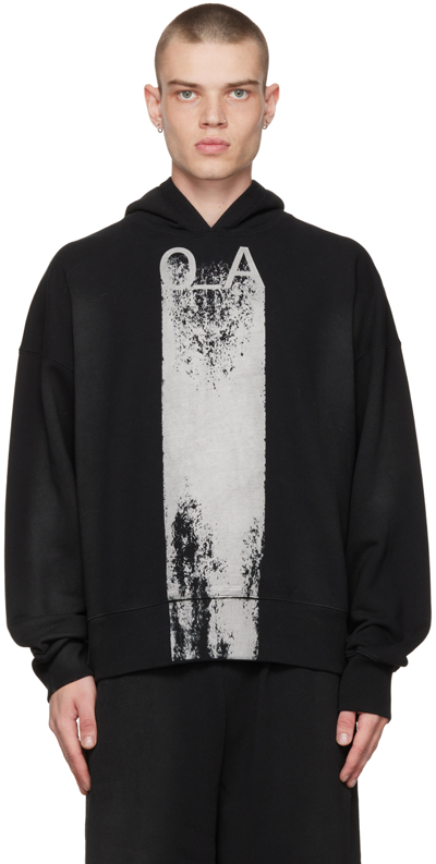 A-cold-wall* Logo Print Cotton Jersey Hoodie In Black,white
