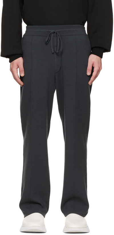Solid Homme Gray Pinched Seam Lounge Pants In 603g Grey